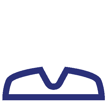 The image displays a stylized icon of a healthcare professional, likely a nurse or medical assistant, wearing a face mask and a blue uniform with a white collar.